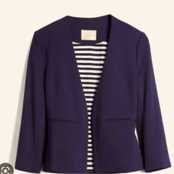 Skies are Blue plum collarless blazer size L - Picture 2 of 6